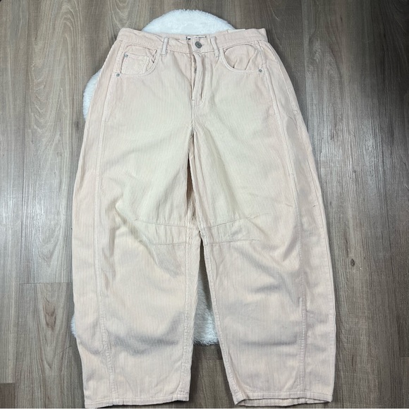 NWOT We The Free Good Luck mid rise barrel corduroy pants - Picture 7 of 14